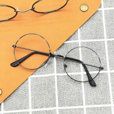Dark grey round glasses frame