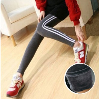Side stripe leggings/Mink leggings/Fluffy leggings/Wool leggings