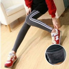 Side stripe leggings/Mink leggings/Fluffy leggings/Wool leggings
