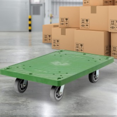 Square Gray Rubber Extra Large Gurmah Wheelbarrow Cart Transporter