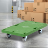 Square gray rubber heavy duty mobile tow truck cart for transporting carts