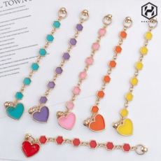 [Hunicase] Heart Glass Hand Keyring Strap All Cell Phone Accessories Cell Phone Strap